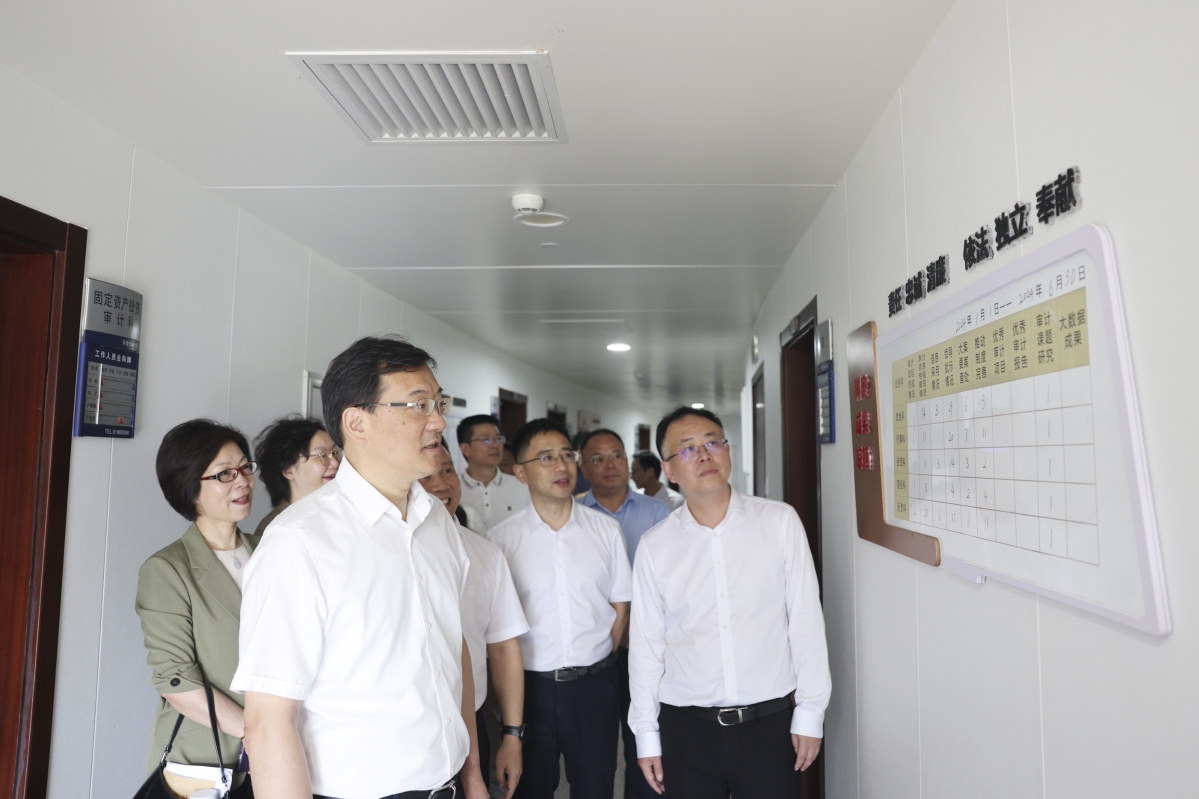 白劍峰赴溫州調研指導審計工作